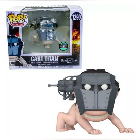 Funko Pop! Animation: Attack On Titan Cart Titan #1290 - Picture 4 of 4